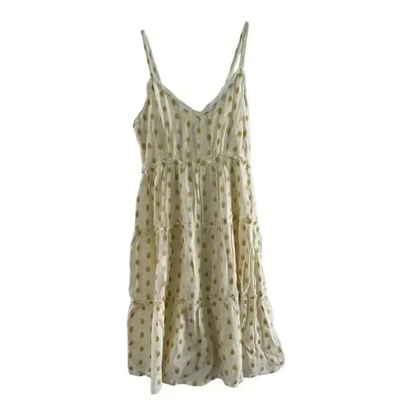 Sim & Sam Women's Ivory & Yellow Polka-dot Sundress NEW - Picture 3 of 14